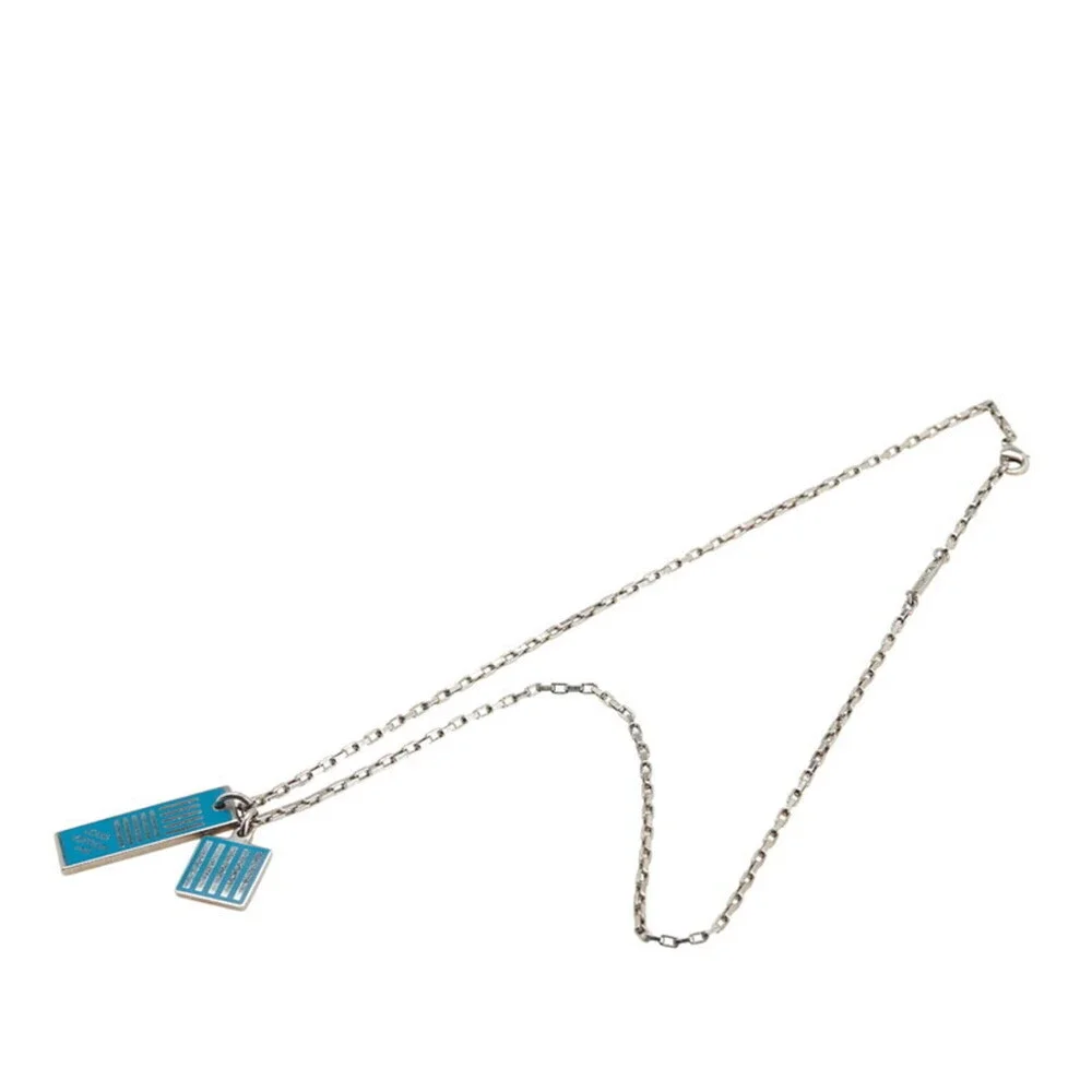 LOUIS VUITTON Blue Damier Necklace